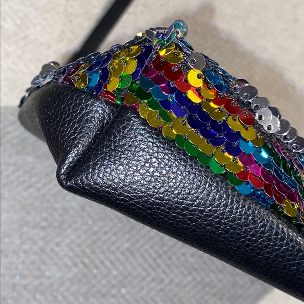 Victoria’s Secret Rainbow Sequin Makeup Bag Clutch - Picture 5 of 9